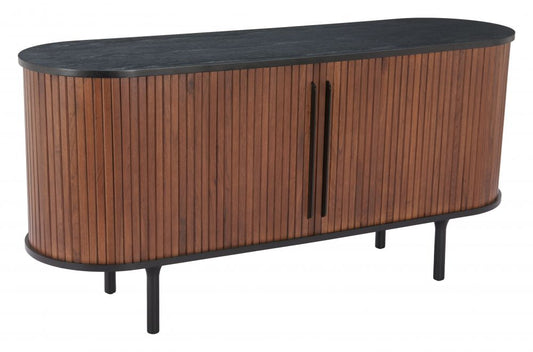 Koriana Sideboard Black & Walnut