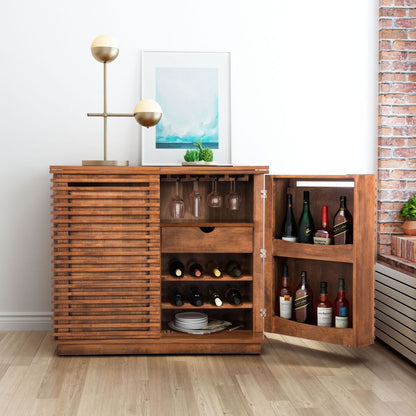 Linea Bar Cabinet Walnut